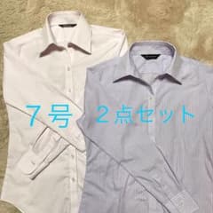 長袖シャツ ブラウス　ピンクストライプのサムネイル