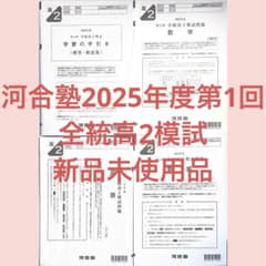 【新品未使用品】【即発送】河合塾2025年度第１回全統高2模試　全教科のサムネイル