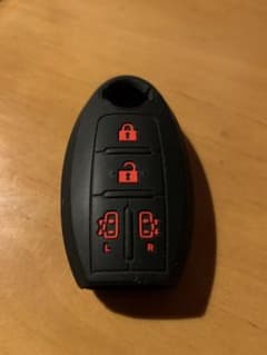 日産車用 インテリジェントキー用 シリコンカバー 両側スライド 4ボタンのサムネイル