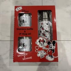 ディズニー ミッキー ミニー ステンレスボトル & 2Pマグセット