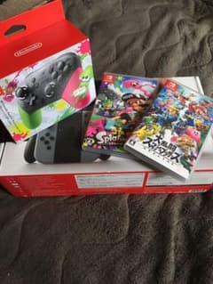 Nintendo Switch プロコン スマブラ スプラ2 セットのサムネイル
