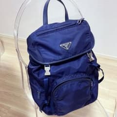 《お値下げしました》PRADA プラダ リュック ネイビーのサムネイル