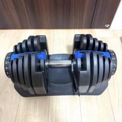 【新品】 ①可変ダンベル ダイヤル式 5kg～40kg 17段階 単品 ブルーのサムネイル