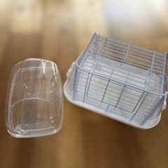 ハムスター用 持ち運びケージ＆クリア砂遊びケース セット 小動物 飼育