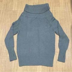 グレー セーター  クローラ  アルパカ  オフタートルのサムネイル