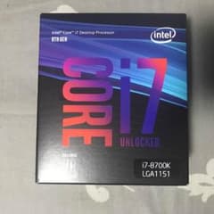 core i7 8700k  cpu  値下げのサムネイル