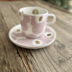 marimekko ウニッコ ピンクゴールド コーヒーカップ＆プレート 10/16(木) 10:00 再販🌸 ⁡ ⁡ 本当に人気で買い損ね続けている という方