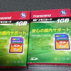 SDメモリーカード1GB2枚のサムネイル