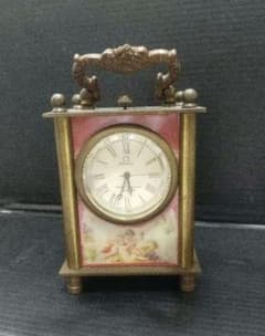 Limited-time special offer: OMEGA table clock, antique, art piece.