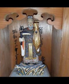 極彩色 稲荷明神 仏像 神像 厨子 - メルカリ