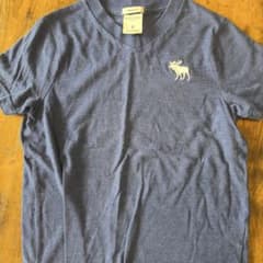 Abercrombie Kids Vネック Tシャツ ネイビー Sのサムネイル