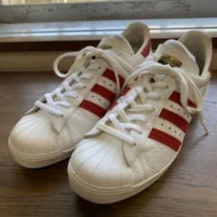 adidas スーパースター80s 復刻 赤白 10.5 - メルカリ