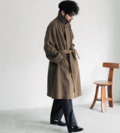 LE/エルイー WOOL Balcollar Coat ウールバルカラーコート