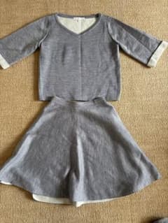 MERCURYDUO グレー スカートセットアップ F