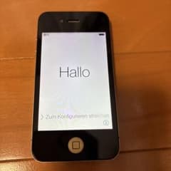 最終値下 ! Apple iPhone 4 16G ブラック 充電ケーブル付のサムネイル