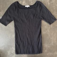 【りす様専用】PLST リブ編み スクエアネック Tシャツ Sのサムネイル