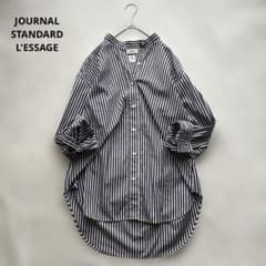 美品⁑ジャーナルスタンダードレサージュ×トーマスメイソン　スタンドカラーシャツ ジャーナルスタンダード レサージュ トーマスメイソン スタンドカラー