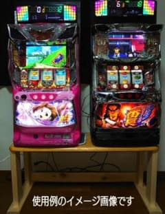 其の39】中古テーブルを加工したパチスロ実機を置く台（2台用狭小