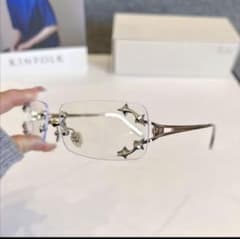 シルバーフレーム リムレスサングラスのサムネイル