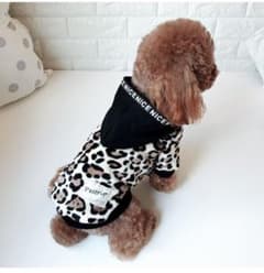 即購入不可❌冬物SALE♡あったヒョウ柄フリースパーカー Sサイズのサムネイル