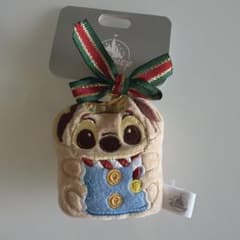 スティッチ　クリスマスクッキー　ぬいぐるみキーホルダー　ディズニーストアのサムネイル