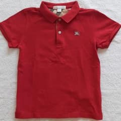 【美品】バーバリー　綿100%ポロシャツ　110のサムネイル