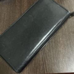 Louis Vuitton ブラックレザー 長財布のサムネイル