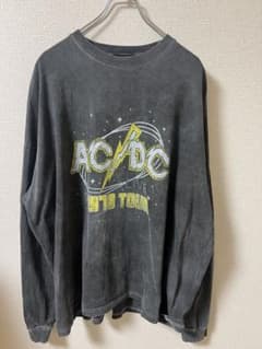 ACDC ロングスリーブ Tシャツ 1978 ツアー フェード 黒 古着 - メルカリ