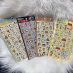 スヌーピー 3Dシール 4枚セット 値下げしましたのサムネイル