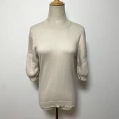 Calvin Klein カルバンクライン Mサイズ 五分袖 ニット ウール混