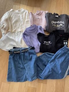 13点　ラブトキシック　150 セット　女の子　ニット　スカート　レピピ　guのサムネイル