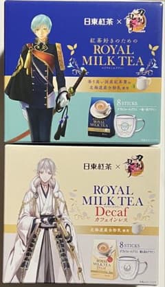 日東紅茶x 刀剣乱舞ONLINEダブルウォールグラス 一期一振 鶴丸国永