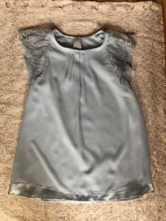 値下げ！ナイガイ お嬢さま風水色カットソー 上品！のサムネイル