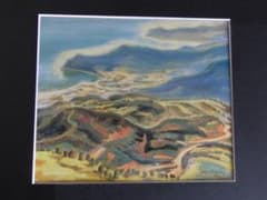 小山敬三、【十国峠眺望】、希少な大判額装用画集より、美品、日本人画家 m45914130817_1.jpg?1700716092