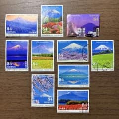 日本の古切手 美しい富士山 10枚 - メルカリ