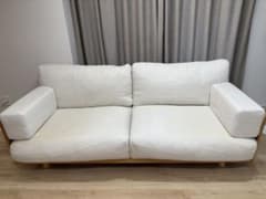 無印良品 廃盤希少品 木製ソファ オーク材 2.5シーター - メルカリ