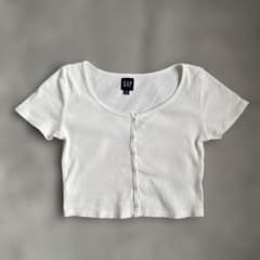 GAP Sサイズ ホワイト クロップドTシャツのサムネイル