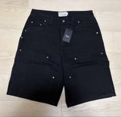 Dime CARPENTER DENIM SHORTS JET BLACK 32 - メルカリ