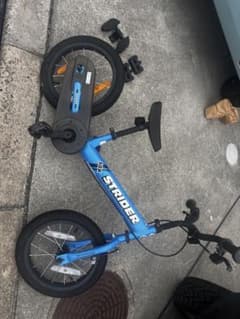 STRIDER14x 幼児用自転車 青 尼崎市近辺手渡し希望 - メルカリ