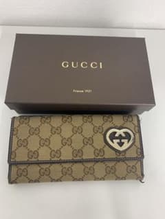 GUCCI GGキャンバス ハート 長財布 - メルカリ