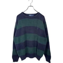 ● Polo by Ralph Lauren 테두리 니트 스웨터 코튼