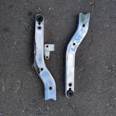 ホンダJAZZ用クロームメッキ仕上げ バイク用ステー 左右セットのサムネイル