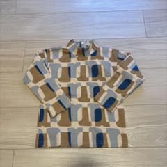しまむら　mid mile 長袖カットソー 100cm ベージュ/青/グレーのサムネイル