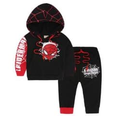 専用　子供服　男の子　セットアップ　スパイダーマン 新黒90のサムネイル