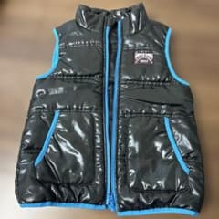 ダウンベスト 140サイズ ブラック/ブルーのサムネイル