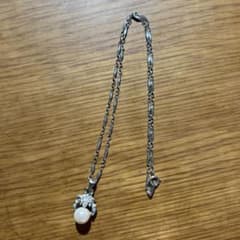 パール調 ネックレス シルバーカラーのサムネイル