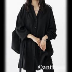 アンティカ　リブ切り替えシャツ