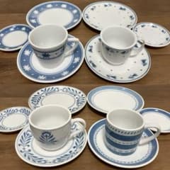 値下げ 未使用 フェリシモ POSY CUP カップ&ソーサー・小皿・豆皿 4客