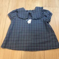 ♡様専用　ファミリアチェック　ブラウスのサムネイル