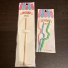 竹製かぎ針となわ編み針のサムネイル